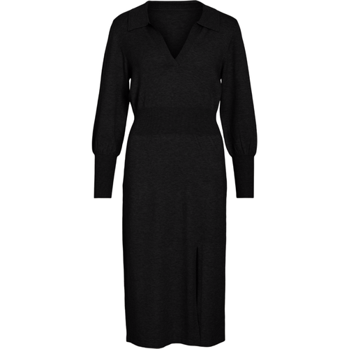 Robe midi en maille noir Lou - Vila - Modalova