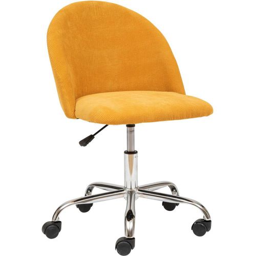 Chaise de bureau Geos, velours, jaune ocre - 3S. x Home - Modalova