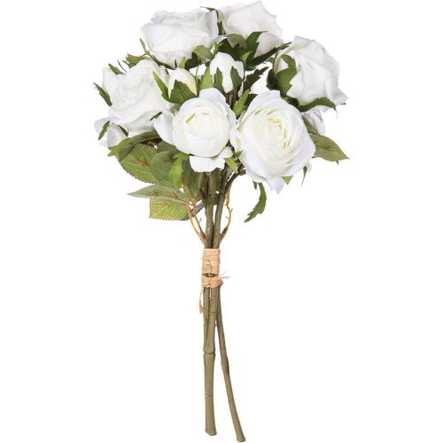 Bouquet de 14 roses blanches H40 - 3S. x Home - Modalova