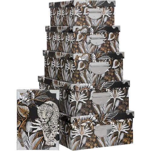 Set 6 Boites coins en métal Panther - 3S. x Home - Modalova