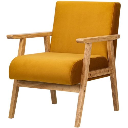 Fauteuil de Salon Scandinave avec Structure Bois LOUIS - 3S. x Home - Modalova