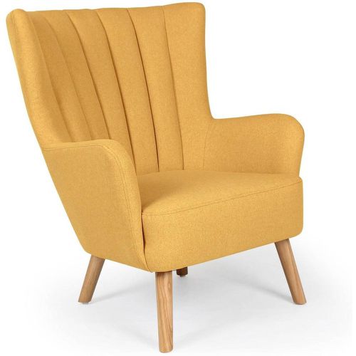 Fauteuil scandinave tissu en Jaune - 3S. x Home - Modalova