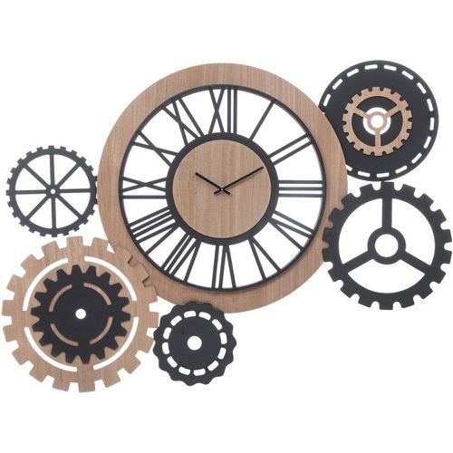 Horloge Abel en bois & métal 100x70cm - 3S. x Home - Modalova