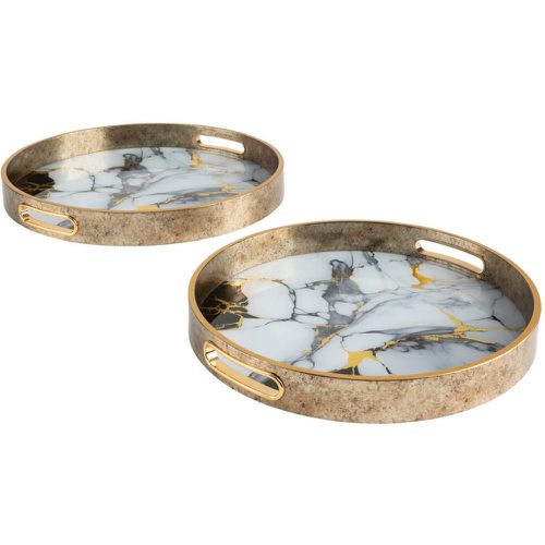 Lot de 2 plateaux Inaya Doré - 3S. x Home - Modalova