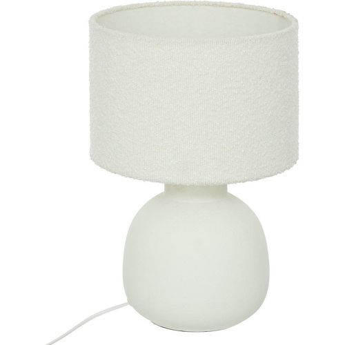 Lampe ronde Lali H43cm blanc - 3S. x Home - Modalova