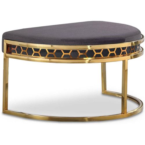 Pouf / repose-pieds Honey Velours - 3S. x Home - Modalova