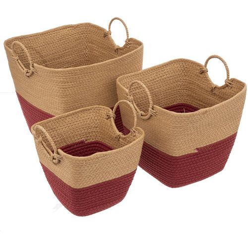 Panier x3 Terre Sienne Solar - 3S. x Home - Modalova