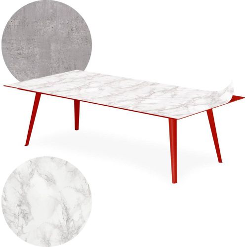 Table basse magnétique rectangulaire Bipolart Métal avec 2 Tops style Textures - 3S. x Home - Modalova