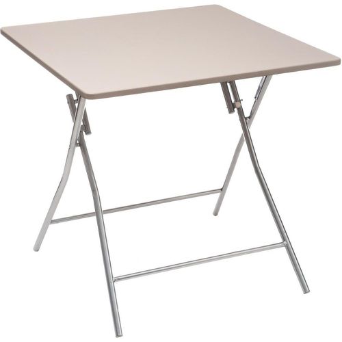 Table Pliante 80 X 80 cm Taupe - 3S. x Home - Modalova