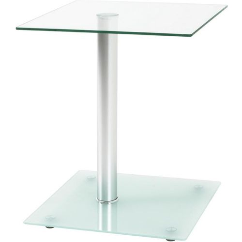 Table d'appoint blanche double plateau verre trempé - 3S. x Home - Modalova