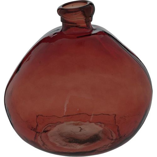 Vase rond en verre recyclé rouge - 3S. x Home - Modalova