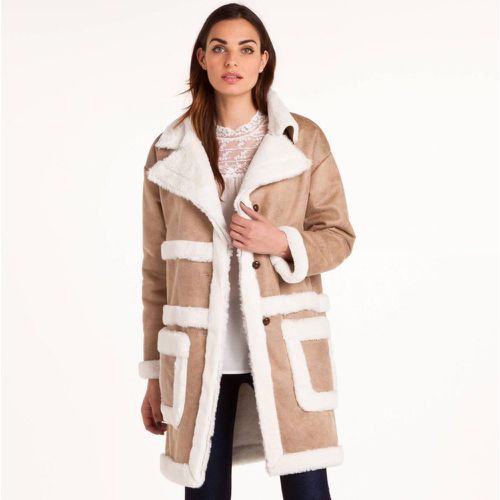 Manteau peau lainée Collection - Blanc - 3 SUISSES - Modalova