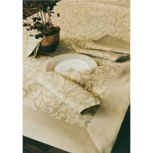 Set de table coton jacquard Ombelle - Blanc des Vosges - Modalova