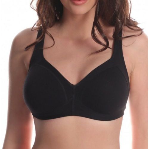 Soutien-gorge en coton sans armatures noir Joldion - Jolidon - Modalova