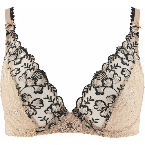 Soutien-gorge triangle plongeant beige - Aubade - Modalova
