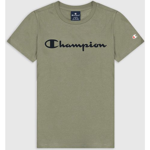 T-Shirt col rond - Vert en coton - Champion - Modalova