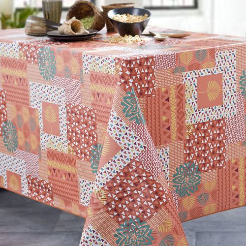 Nappe ronde TOILE CIREE Orange - Calitex - Modalova