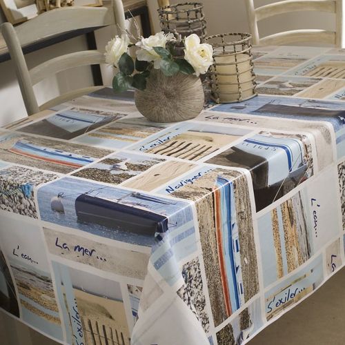 Nappe ronde 140 cm BRETAGNE TOILE CIREE - Calitex - Modalova