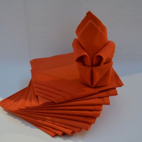 Lot de 12 Serviettes ARC EN CIEL Paprika 44 x 44 cm - Calitex - Modalova
