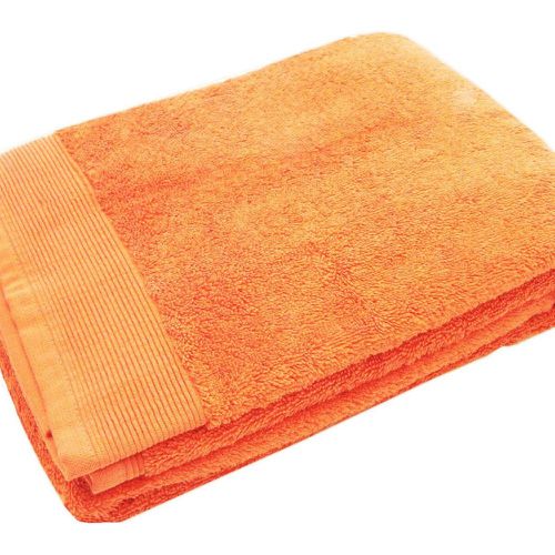 Drap de douche micro-coton 600 gr/m² Paprika - Blanc des Vosges - Modalova