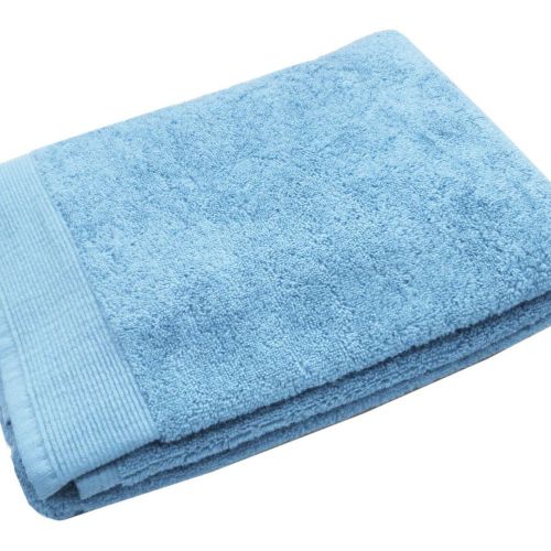Drap de douche micro-coton 600 gr/m² Bleuet - Blanc des Vosges - Modalova