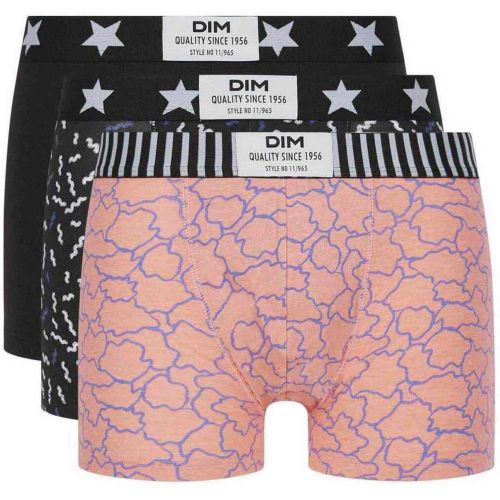 Lot de 3 boxers multicolore - Vibes Dim en coton - Dim Homme - Modalova