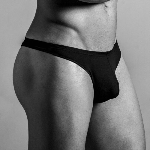 String noir en coton de la collection FREDDY G-String - HOM - Modalova