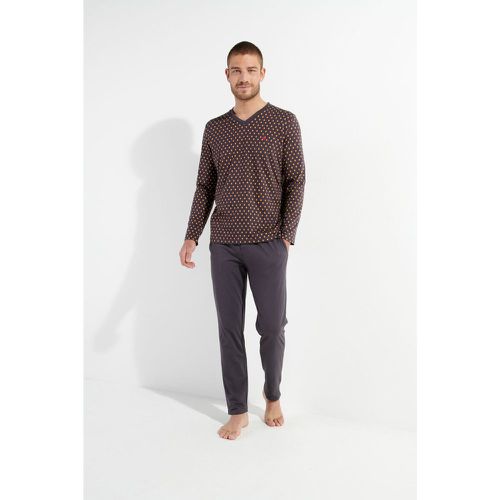 Pyjama pantalon gris en coton - HOM - Modalova