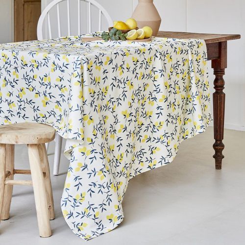 Nappe imprimée en métis Zeste de citron 180x180 - Coucke - Modalova