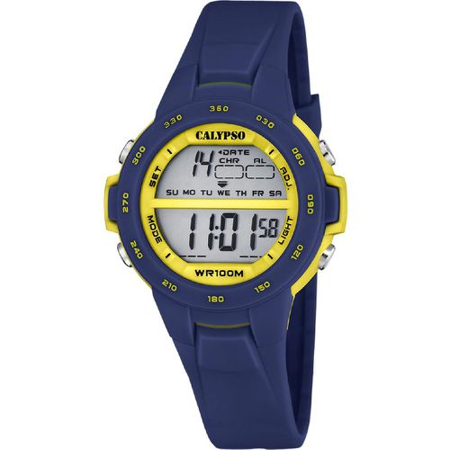 Montre Mixte Junior Collection - K5850-5 Bracelet Silicone Bleu Marine - Calypso - Modalova