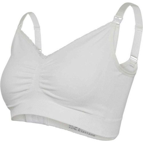 Soutien-gorge de grossesse et allaitement biologique - Blanc en coton - carriwell - Modalova