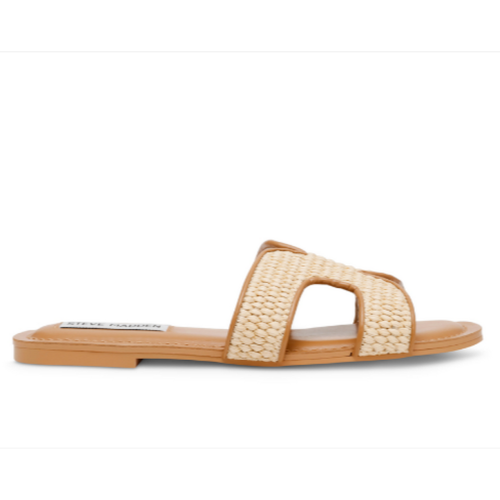 Sandales Zarnia en cuir beige - Steve Madden - Modalova