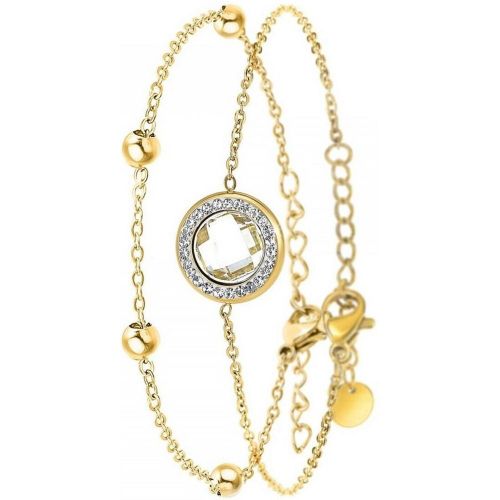 Bracelet B2125-BLANC+B2371-DORE - Angèle M - Angèle M Bijoux - Modalova