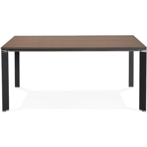 Table de réunion ou bureau bench en bois finition Noyer et métal - ALTEREGO - Modalova