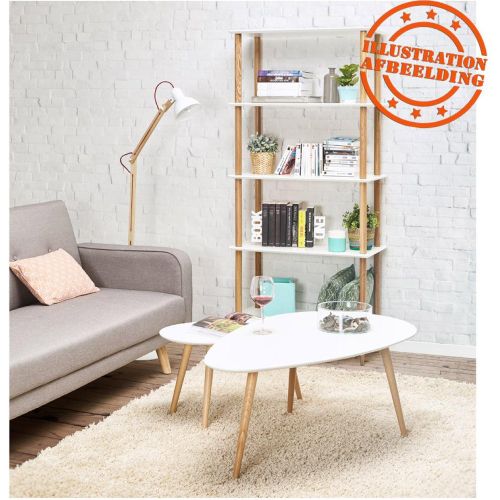 Tables gigognes design 'TETRYS' blanches - ALTEREGO - Modalova