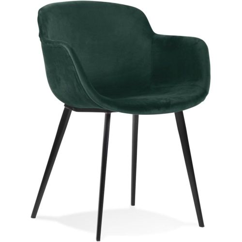 Chaise avec accoudoirs 'ARMADA' en velours - ALTEREGO - Modalova