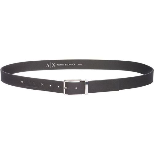 Ceinture en cuir avec boucle en métal - Armani Exchange - Modalova