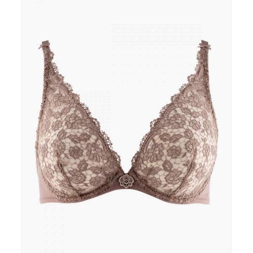Soutien-gorge plongeant armatures violet - Aubade - Modalova