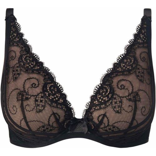 Soutien-gorge Plongeant Foulard Armatures noir - Aubade - Modalova