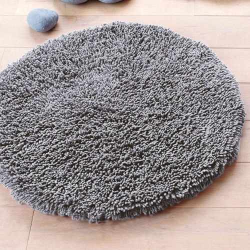 Tapis de bain rond 80cm CONFORT pur coton longues mèches - Becquet - Modalova