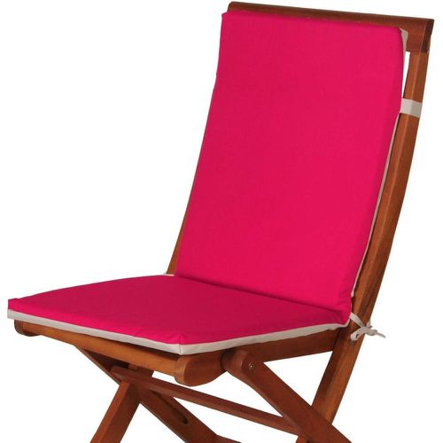 Galette de fauteuil Outdoor framboise - Becquet - Modalova