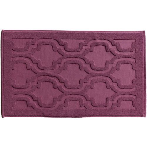 Tapis de bain MIHRAB aubergine en coton - Becquet - Modalova