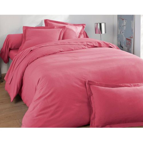 Drap-housse en flanelle unie Rose - Becquet - Modalova