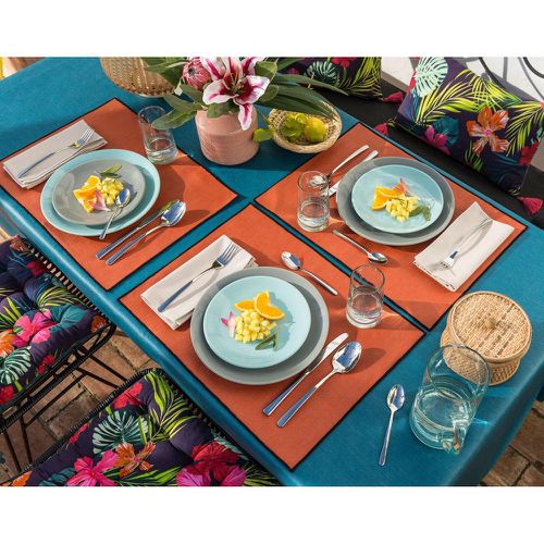 Lot de 4 sets de table BORGO - paprika - Becquet - Modalova