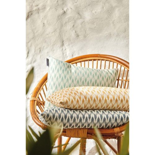 Enveloppe Coussin et Coussin 30x50F RIVIERA Papaye - Blanc des Vosges - Modalova