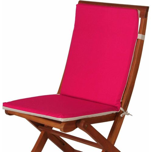 Galette de chaise OUTDOOR en polyester framboise - Becquet - Modalova