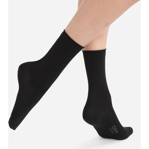 Mi-chaussette modal en coton noir - Dim Chaussant - Modalova