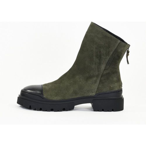 Bottines Femme en Cuir FRESSIA Kaki - Emilie Karston - Modalova