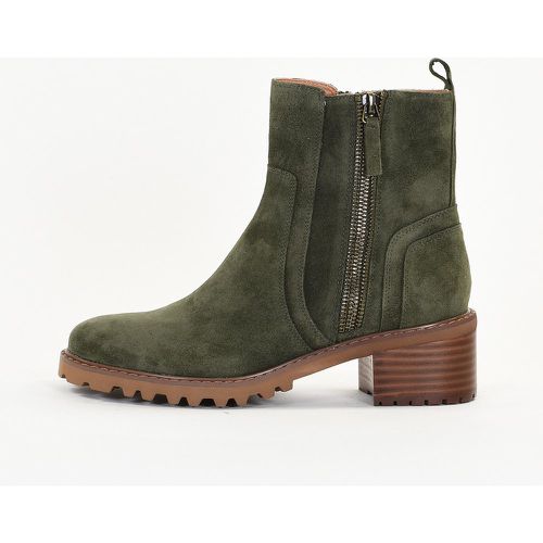 Bottines Femme en Cuir SETTIA Kaki - Emilie Karston - Modalova