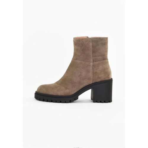 Bottines Femme en Cuir ALANA Taupe - Emilie Karston - Modalova